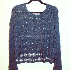 Hollister Lace Sweater Crop Top